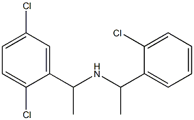 [1-(2-chlorophenyl)ethyl][1-(2,5-dichlorophenyl)ethyl]amine Struktur