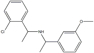 [1-(2-chlorophenyl)ethyl][1-(3-methoxyphenyl)ethyl]amine Struktur