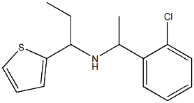 [1-(2-chlorophenyl)ethyl][1-(thiophen-2-yl)propyl]amine Struktur