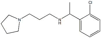 [1-(2-chlorophenyl)ethyl][3-(pyrrolidin-1-yl)propyl]amine Struktur