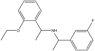 [1-(2-ethoxyphenyl)ethyl][1-(3-fluorophenyl)ethyl]amine Struktur