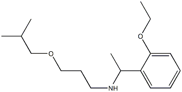 [1-(2-ethoxyphenyl)ethyl][3-(2-methylpropoxy)propyl]amine Struktur