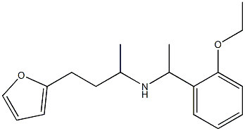 [1-(2-ethoxyphenyl)ethyl][4-(furan-2-yl)butan-2-yl]amine Struktur