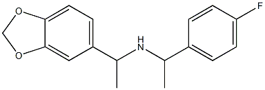 [1-(2H-1,3-benzodioxol-5-yl)ethyl][1-(4-fluorophenyl)ethyl]amine Struktur