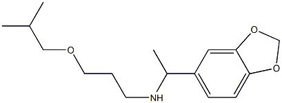 [1-(2H-1,3-benzodioxol-5-yl)ethyl][3-(2-methylpropoxy)propyl]amine Struktur