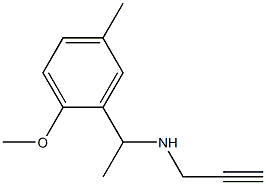 [1-(2-methoxy-5-methylphenyl)ethyl](prop-2-yn-1-yl)amine Struktur