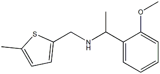 [1-(2-methoxyphenyl)ethyl][(5-methylthiophen-2-yl)methyl]amine Struktur