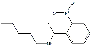 [1-(2-nitrophenyl)ethyl](pentyl)amine Struktur