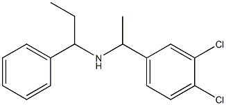 [1-(3,4-dichlorophenyl)ethyl](1-phenylpropyl)amine Struktur