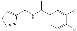 [1-(3,4-dichlorophenyl)ethyl](thiophen-3-ylmethyl)amine Struktur