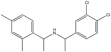 [1-(3,4-dichlorophenyl)ethyl][1-(2,4-dimethylphenyl)ethyl]amine Struktur