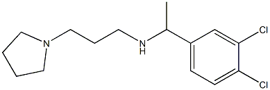 [1-(3,4-dichlorophenyl)ethyl][3-(pyrrolidin-1-yl)propyl]amine Struktur