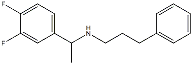 [1-(3,4-difluorophenyl)ethyl](3-phenylpropyl)amine Struktur