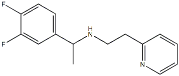 [1-(3,4-difluorophenyl)ethyl][2-(pyridin-2-yl)ethyl]amine Struktur