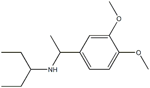 [1-(3,4-dimethoxyphenyl)ethyl](pentan-3-yl)amine Struktur