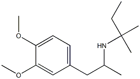 [1-(3,4-dimethoxyphenyl)propan-2-yl](2-methylbutan-2-yl)amine Struktur