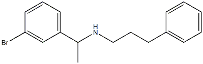 [1-(3-bromophenyl)ethyl](3-phenylpropyl)amine Struktur