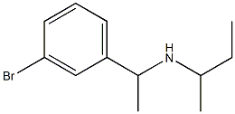 [1-(3-bromophenyl)ethyl](butan-2-yl)amine Struktur