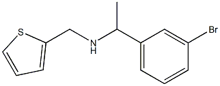 [1-(3-bromophenyl)ethyl](thiophen-2-ylmethyl)amine Struktur