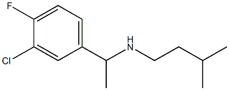 [1-(3-chloro-4-fluorophenyl)ethyl](3-methylbutyl)amine Struktur