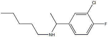 [1-(3-chloro-4-fluorophenyl)ethyl](pentyl)amine Struktur