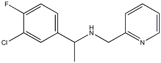 [1-(3-chloro-4-fluorophenyl)ethyl](pyridin-2-ylmethyl)amine Struktur