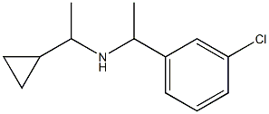 [1-(3-chlorophenyl)ethyl](1-cyclopropylethyl)amine Struktur