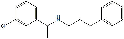 [1-(3-chlorophenyl)ethyl](3-phenylpropyl)amine Struktur