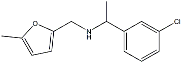 [1-(3-chlorophenyl)ethyl][(5-methylfuran-2-yl)methyl]amine Struktur