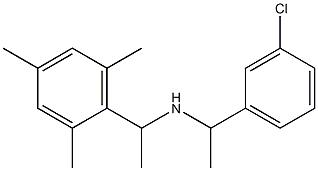 [1-(3-chlorophenyl)ethyl][1-(2,4,6-trimethylphenyl)ethyl]amine Struktur