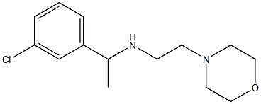 [1-(3-chlorophenyl)ethyl][2-(morpholin-4-yl)ethyl]amine Struktur