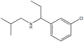 [1-(3-chlorophenyl)propyl](2-methylpropyl)amine Struktur