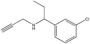 [1-(3-chlorophenyl)propyl](prop-2-yn-1-yl)amine Struktur