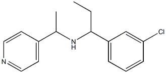 [1-(3-chlorophenyl)propyl][1-(pyridin-4-yl)ethyl]amine Struktur