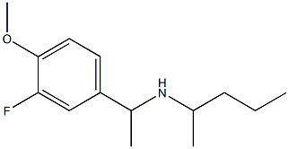 [1-(3-fluoro-4-methoxyphenyl)ethyl](pentan-2-yl)amine Struktur