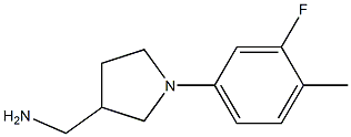 [1-(3-fluoro-4-methylphenyl)pyrrolidin-3-yl]methylamine Struktur