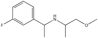 [1-(3-fluorophenyl)ethyl](1-methoxypropan-2-yl)amine Struktur