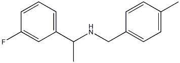 [1-(3-fluorophenyl)ethyl][(4-methylphenyl)methyl]amine Struktur