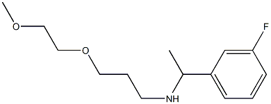 [1-(3-fluorophenyl)ethyl][3-(2-methoxyethoxy)propyl]amine Struktur