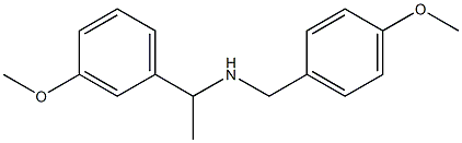 [1-(3-methoxyphenyl)ethyl][(4-methoxyphenyl)methyl]amine Struktur