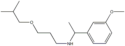 [1-(3-methoxyphenyl)ethyl][3-(2-methylpropoxy)propyl]amine Struktur