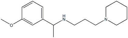 [1-(3-methoxyphenyl)ethyl][3-(piperidin-1-yl)propyl]amine Struktur