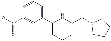 [1-(3-nitrophenyl)butyl][2-(pyrrolidin-1-yl)ethyl]amine Struktur