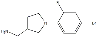 [1-(4-bromo-2-fluorophenyl)pyrrolidin-3-yl]methylamine Struktur