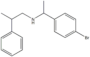 [1-(4-bromophenyl)ethyl](2-phenylpropyl)amine Struktur