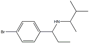 [1-(4-bromophenyl)propyl](3-methylbutan-2-yl)amine Struktur