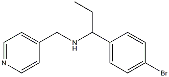 [1-(4-bromophenyl)propyl](pyridin-4-ylmethyl)amine Struktur