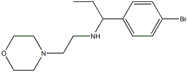 [1-(4-bromophenyl)propyl][2-(morpholin-4-yl)ethyl]amine Struktur