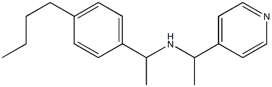 [1-(4-butylphenyl)ethyl][1-(pyridin-4-yl)ethyl]amine Struktur