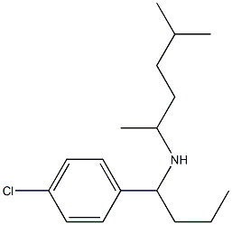 [1-(4-chlorophenyl)butyl](5-methylhexan-2-yl)amine Struktur